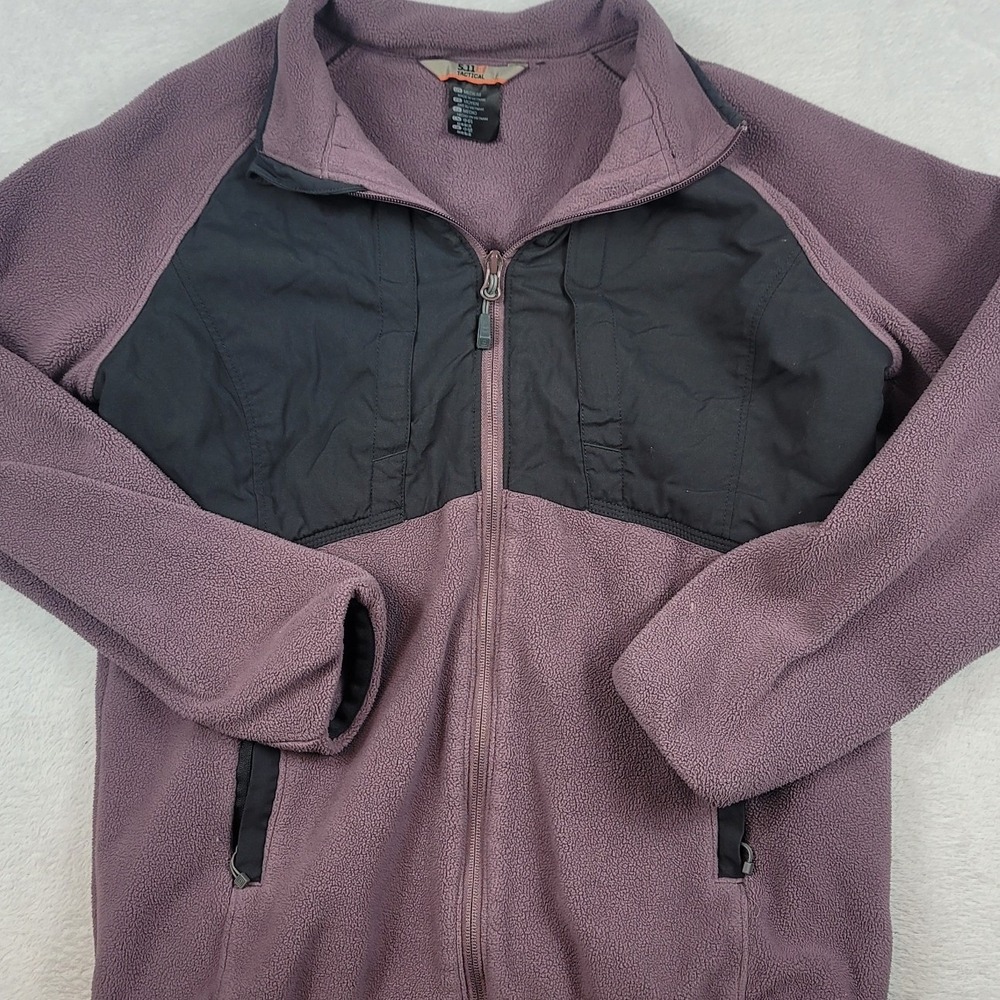 5.11 Tactical Womens Full Zip Fleece Jacket Purple Black Size Medium